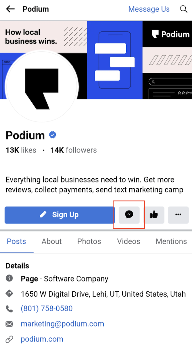 Connecting Your Facebook Business Page to Podium Reviews